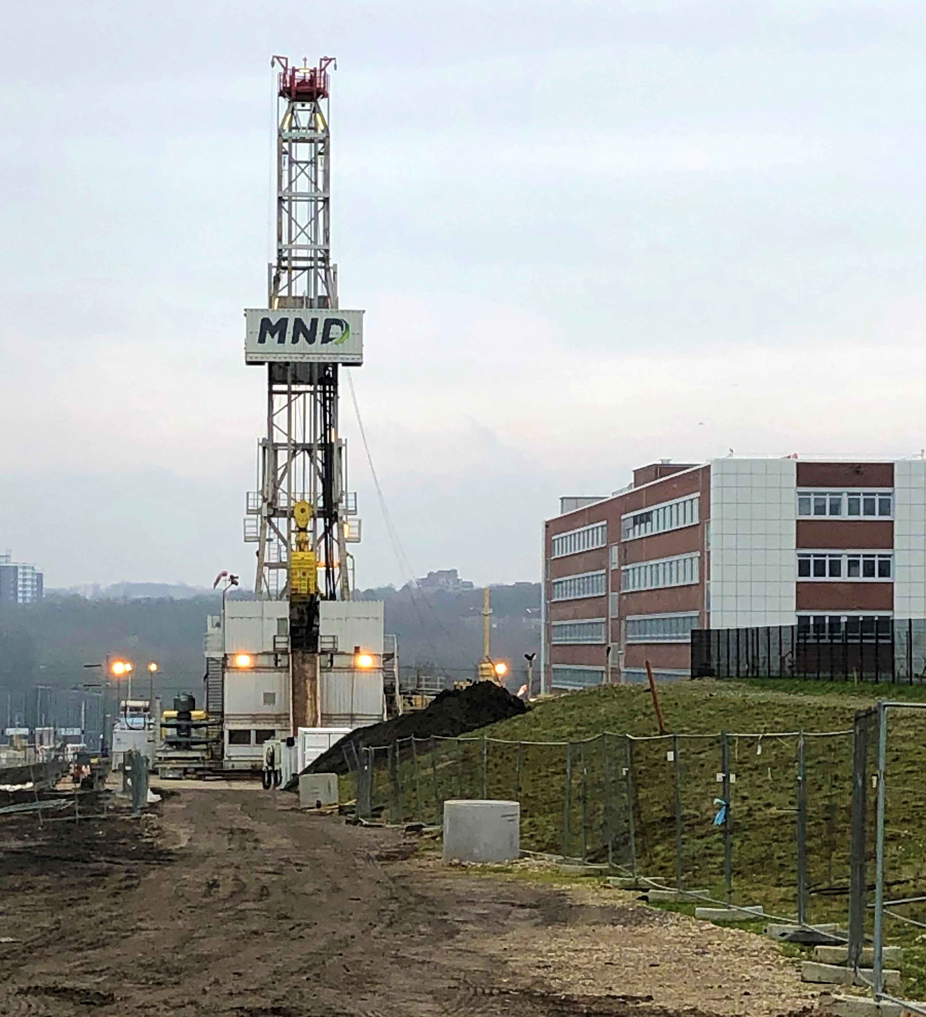 Bohrplatz über der ehmaligen Zeche Dannenbaum