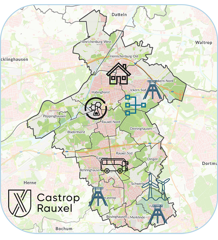 Karte Castrop-Rauxel