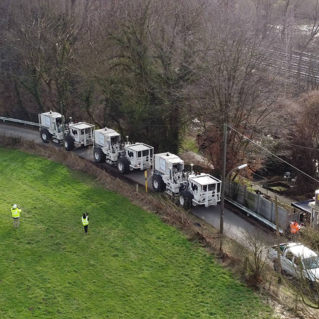 Seismische Erkundungen mittels Vibro-Trucks
